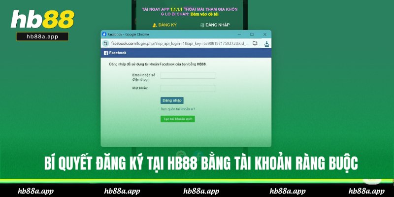 Hướng dẫn đăng ký qua tài khoản ràng buộc